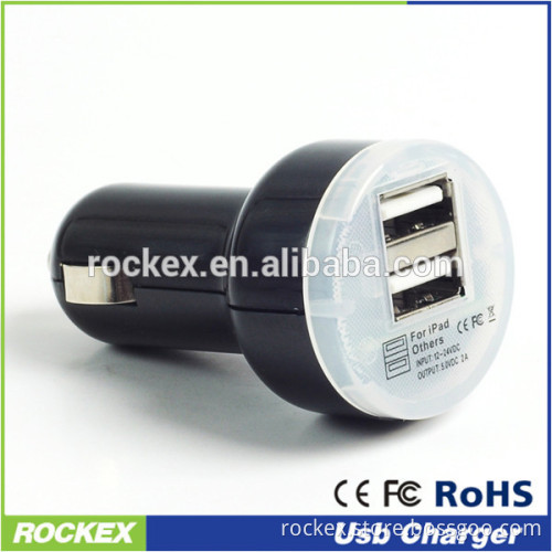 High Quality 5V 2A usb car charger led 2.1a car charger 2usb